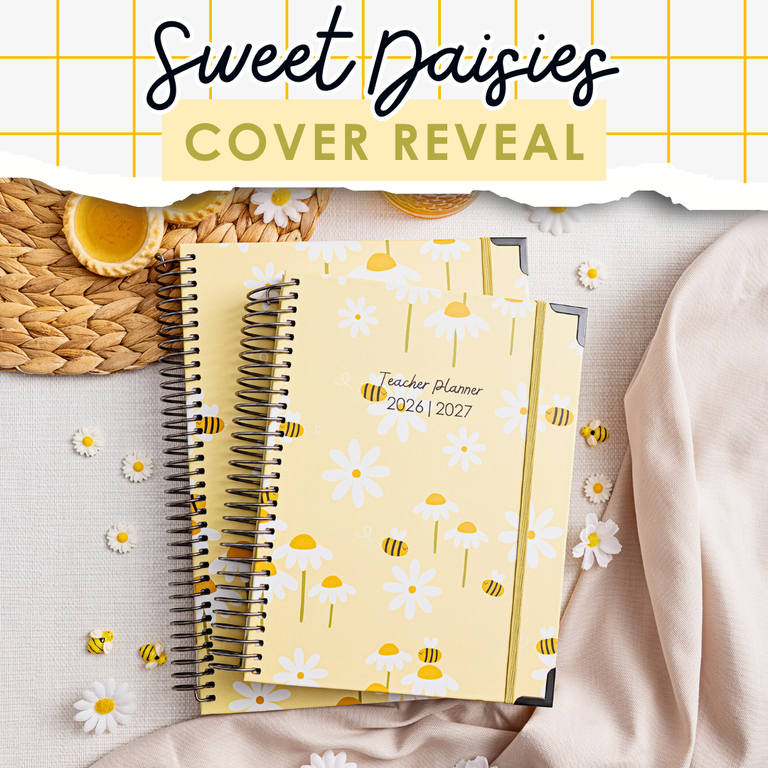 All The Buzz Around Sweet Daisies 🐝 2026/27 Planner Cover Reveal