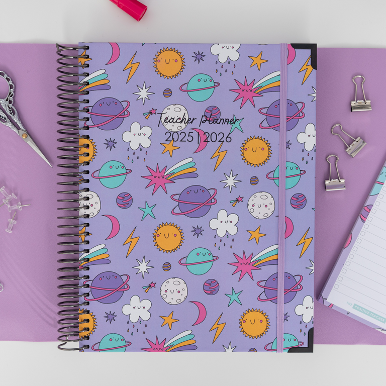 Teacher Planner 2025|2026- Cosmic Vibes