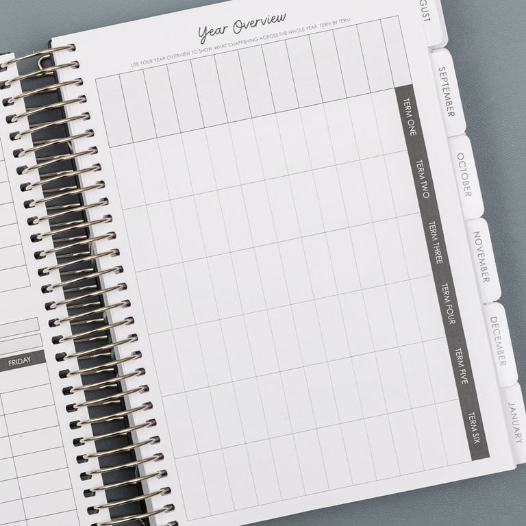 Daily Planner 2025|2026-Golden Pine