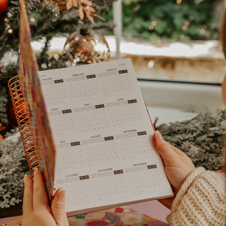 2026 Weekly B5 Planner- Candied Petals