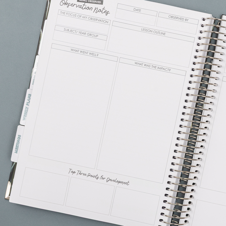 Teacher Training Planner 2025|2026- Golden Pine
