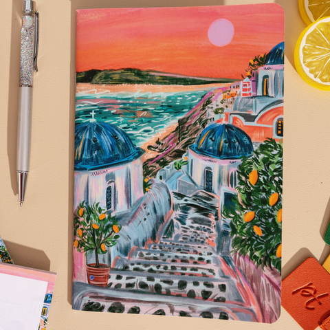 A5 Notebook: Sunny Escape