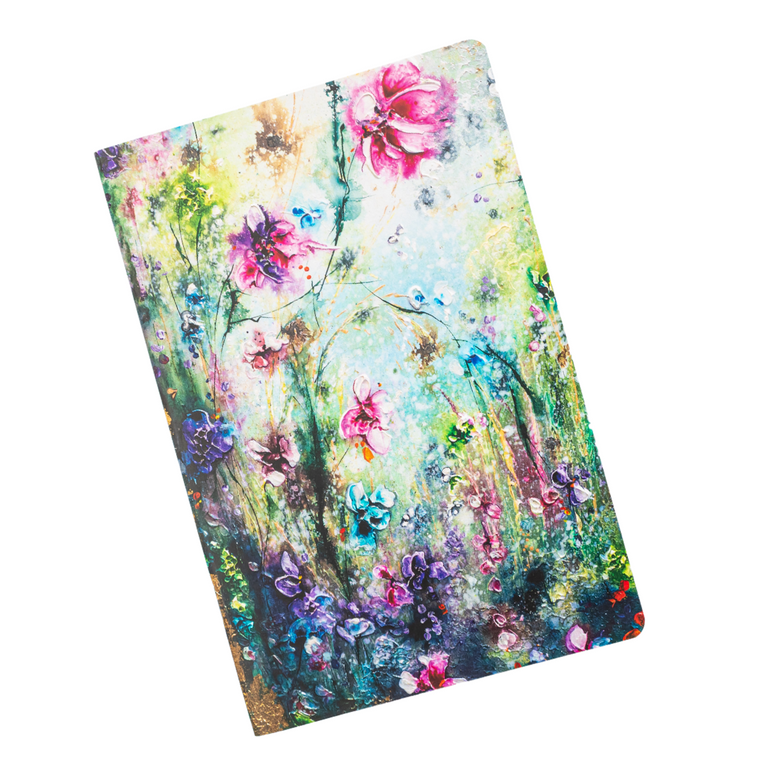 A5 lined notebook to fit in your planner pocket for teachers - Midnight Rain design