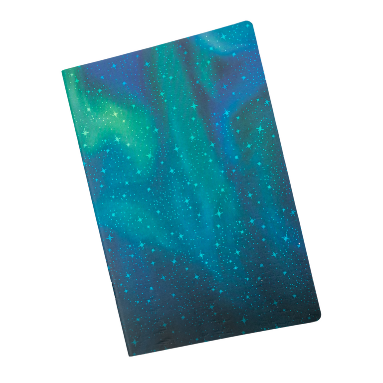 A5 lined notebook to fit in your planner pocket for teachers - auroran sky design