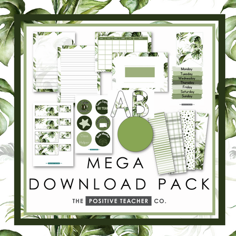 Tropical Leaves Download Pack Mega Bundle