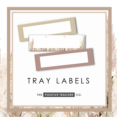 Pampas Tray Labels