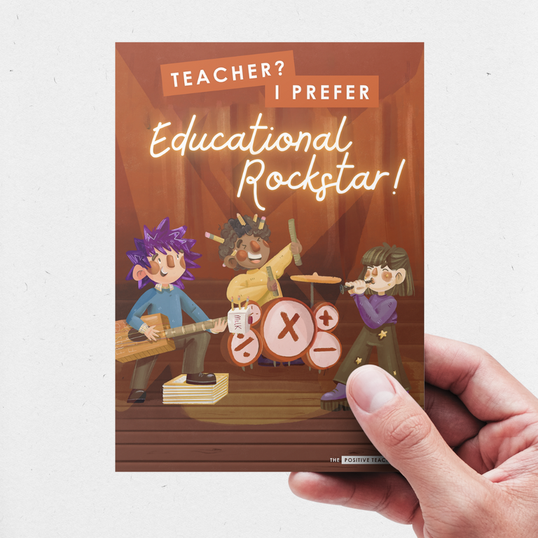 NEW! Fun Teacher Prints (Pack of 5)