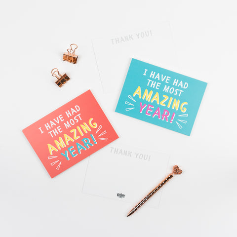 'I've had the most amazing year!'  Postcards (32 cards)
