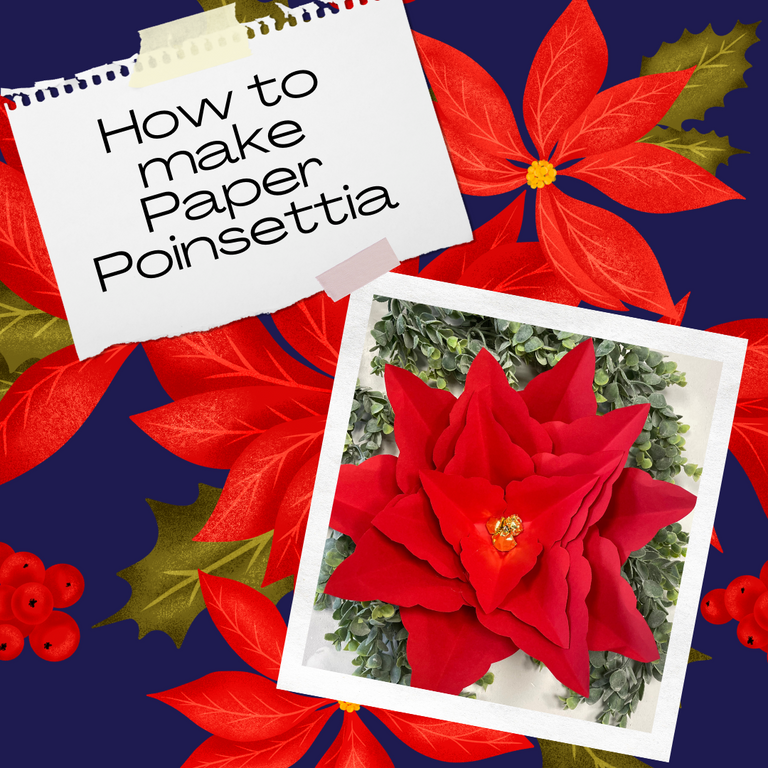 How to Create Paper Poinsettia