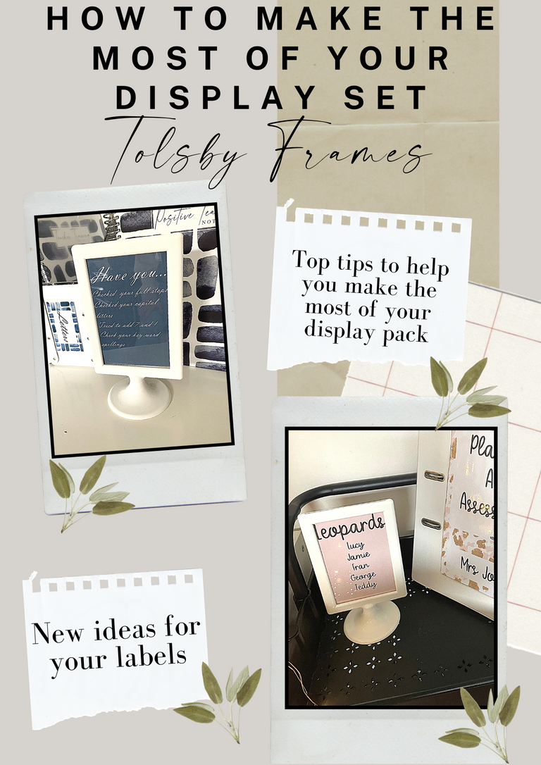 How to make the most of your display set: Tolsby Frames