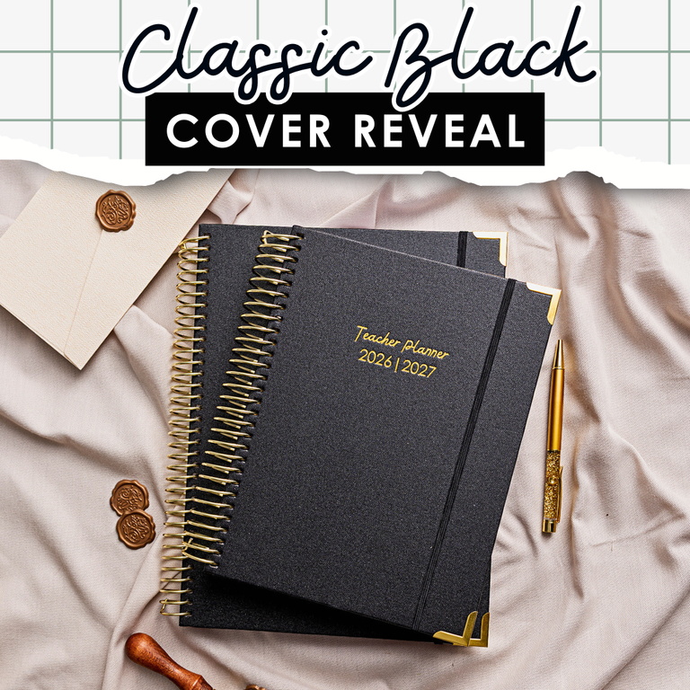 Keep it Cool with Classic Black 🖤 2026/27 Planner Cover Reveal