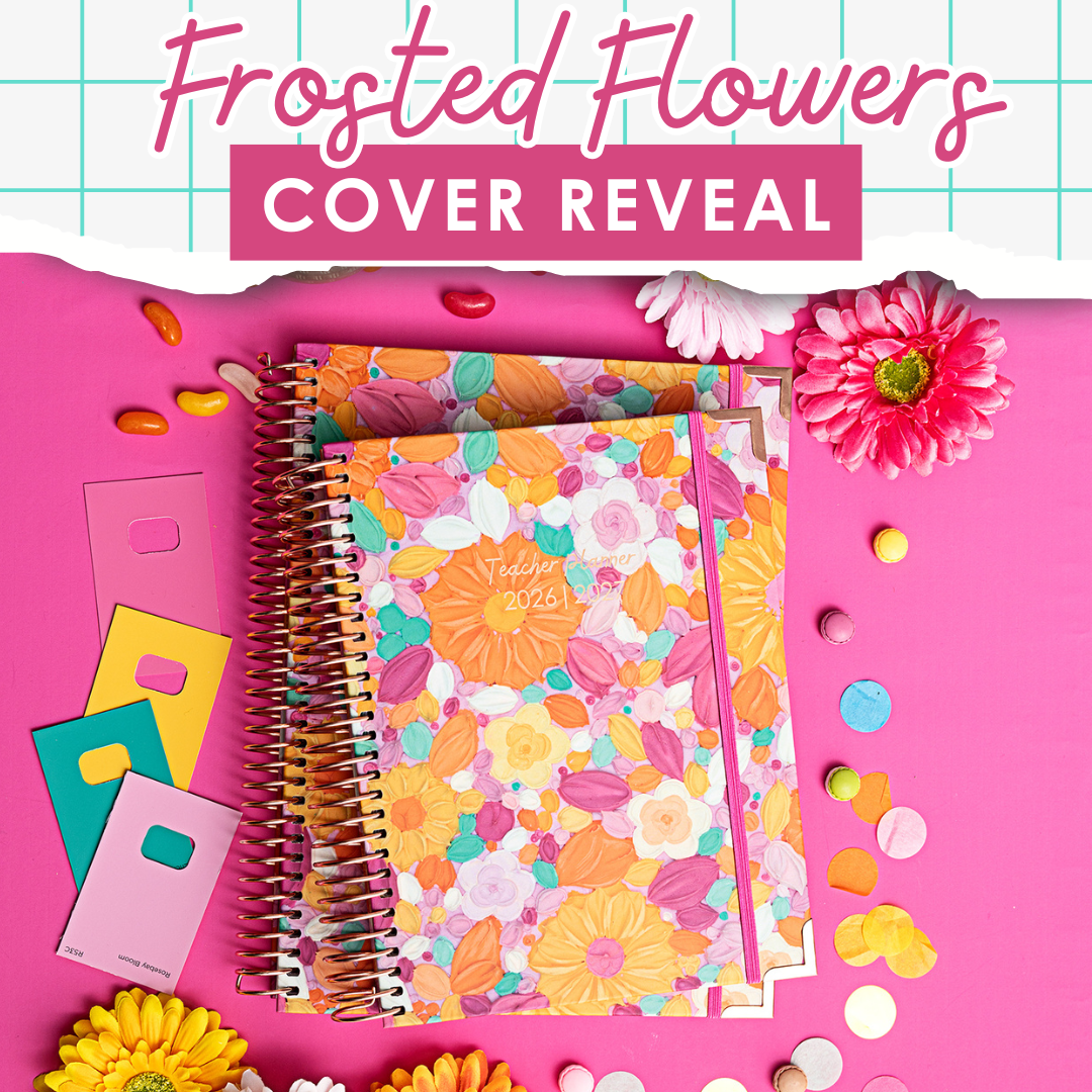 Indulge Yourself with Frosted Flowers 🧁  2026/27 Planner Cover Reveal