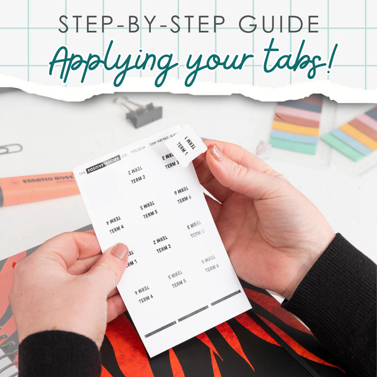 Step-by-Step Guide: Applying your Planner Tabs