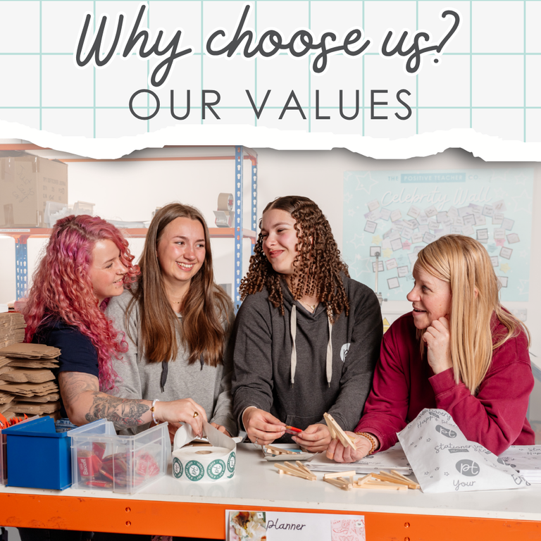Why Choose a Planner from The Positive Teacher Company? Our Values