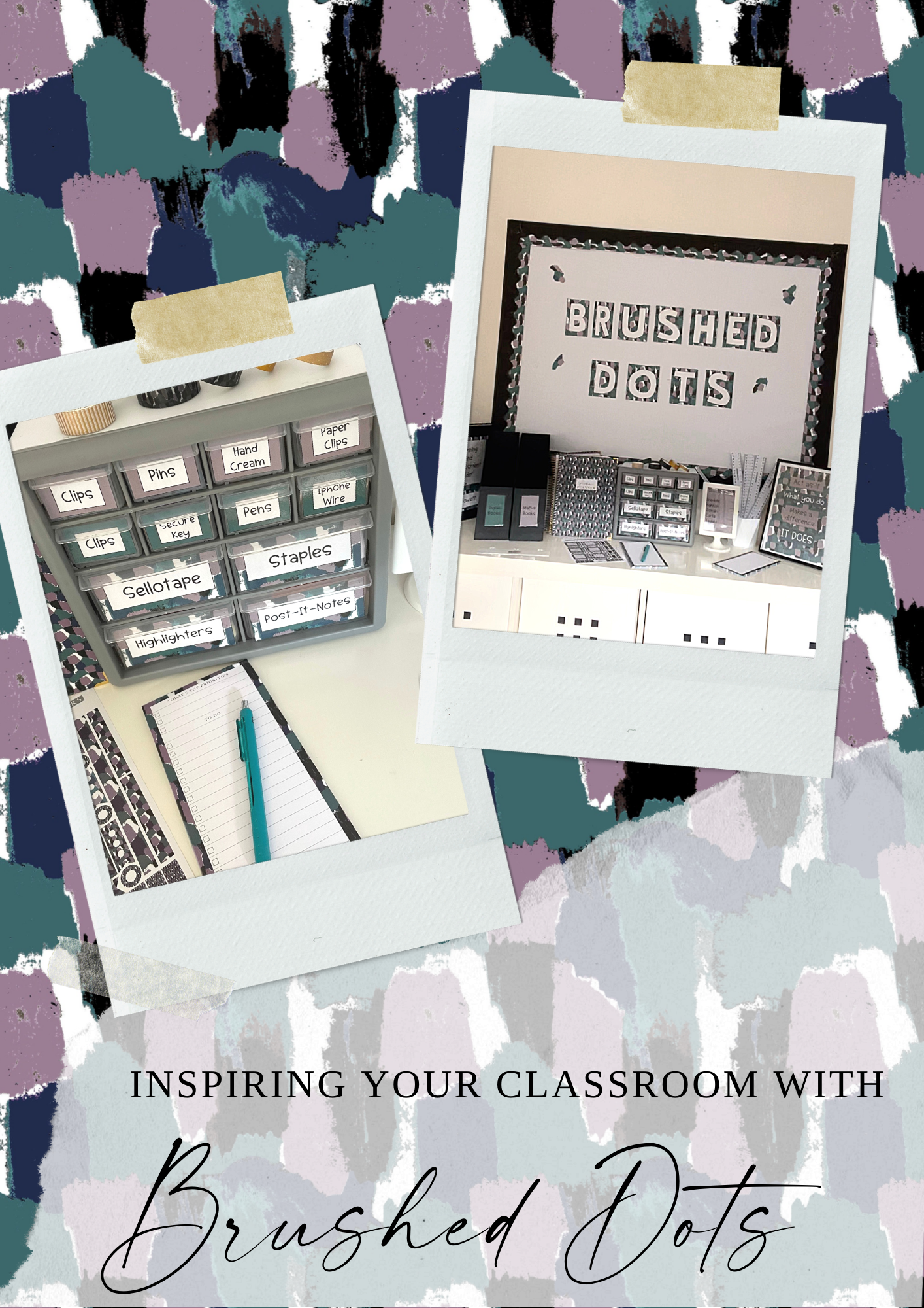 Brushed Dots- Classroom Inspiration