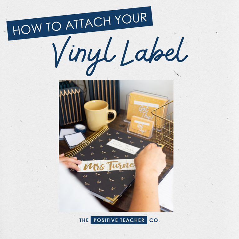 How to Attach your Vinyl Label