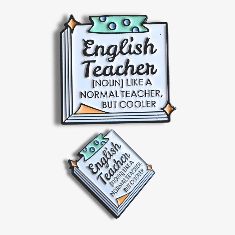 English Teacher Enamel Badge