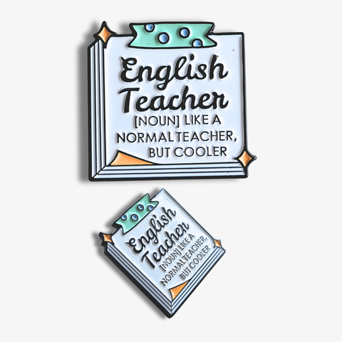 English Teacher Enamel Badge