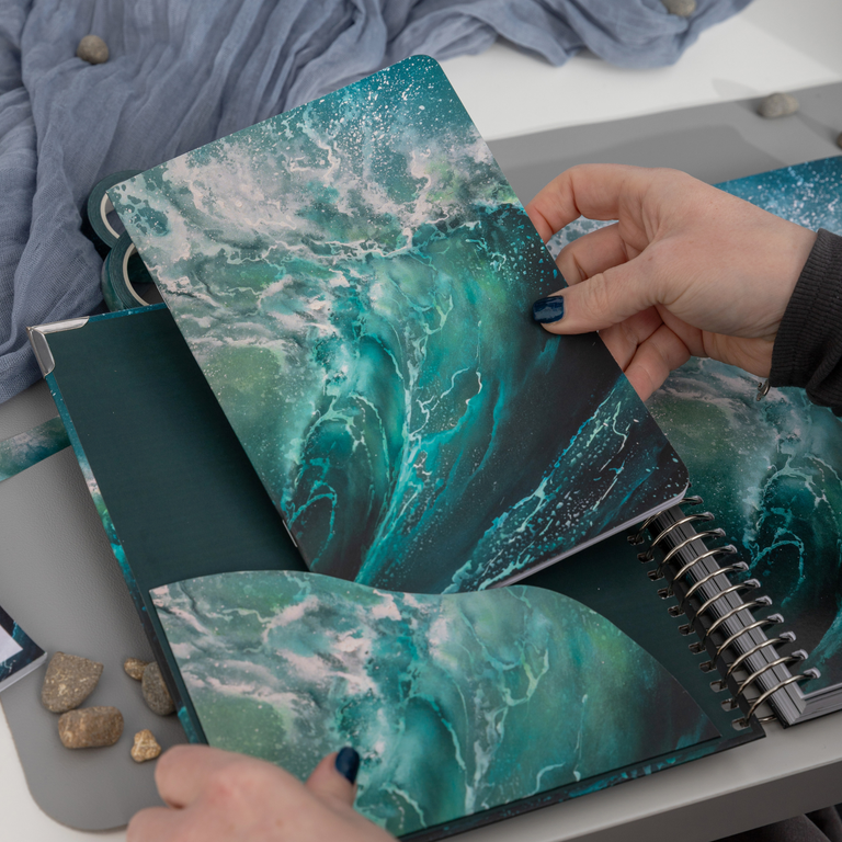 A5 Notebook: New Wave