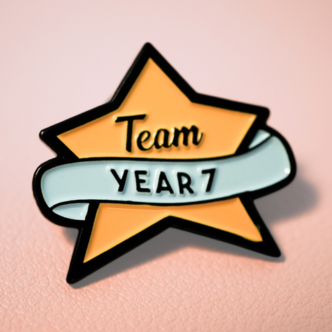 Team Year Seven Enamel Pin Badge