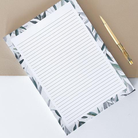 A4 Lined Pad- Secret Garden