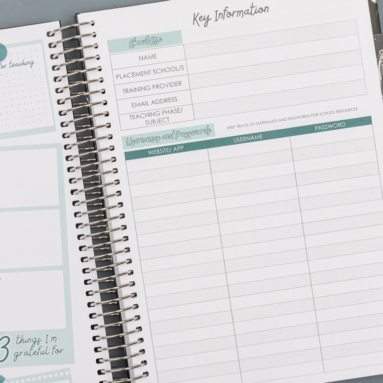 Teacher Training Planner 2025|2026- Moonlit Lake