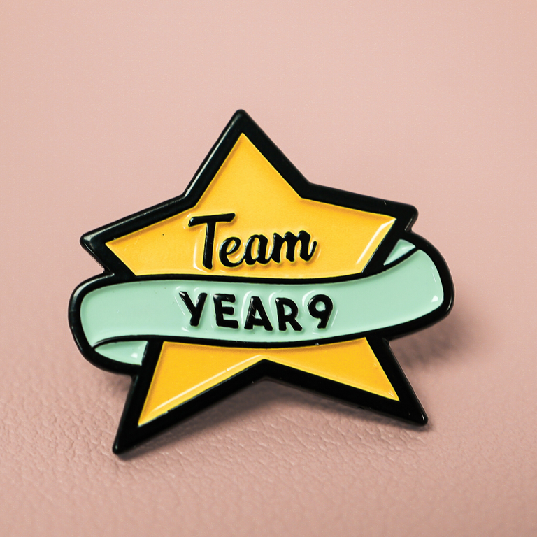 Team Year Nine Enamel Pin Badge