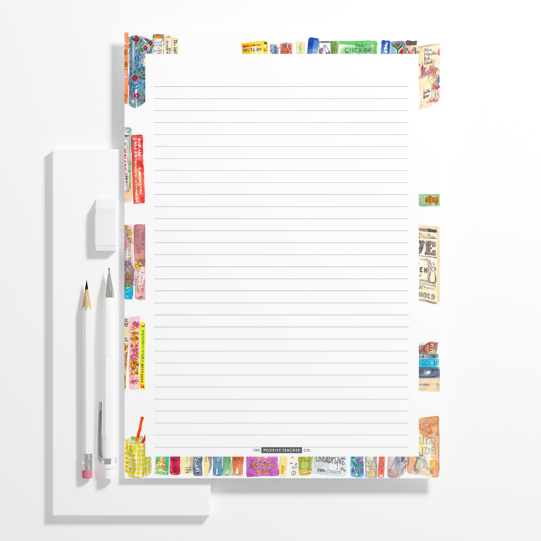 A4 Lined Pad- Our Bookshelf