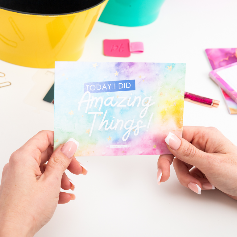 'Today I Did Amazing Things!' Praise Card