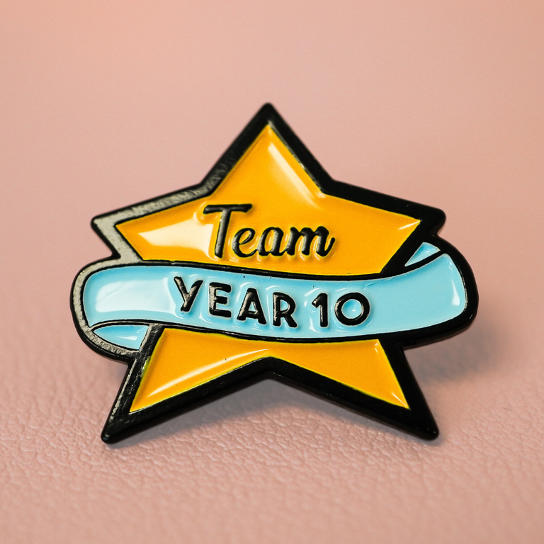 Team Year Ten Enamel Pin Badge