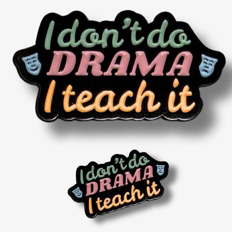 Drama Teacher Enamel Badge