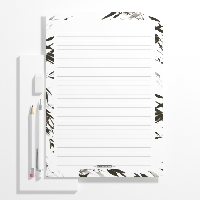A4 Lined Pad- Whispering Zhu