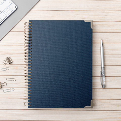 B5 Lined Notebook- Classic Navy