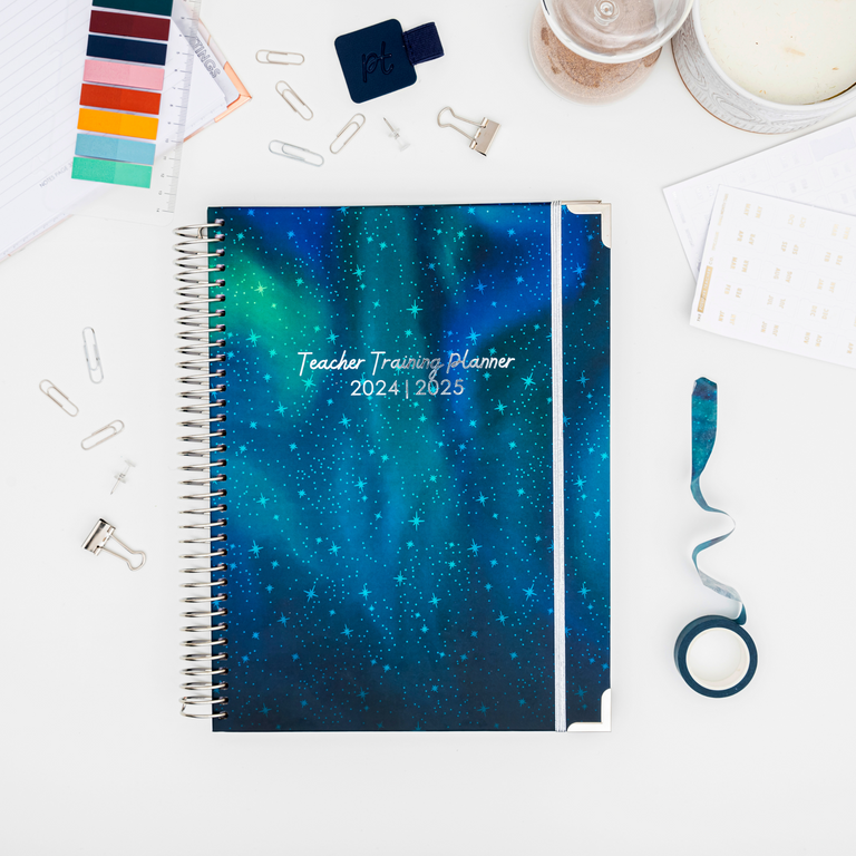 teacher training planner 2024 2025 auroran sky