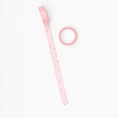 Washi Tape: Checked Hearts