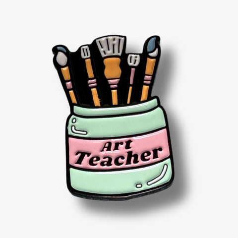 Art Teacher Enamel Badge