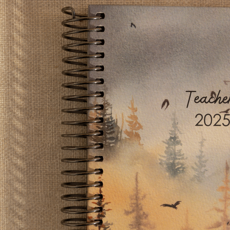 Teacher Planner 2025|2026- Golden Pine