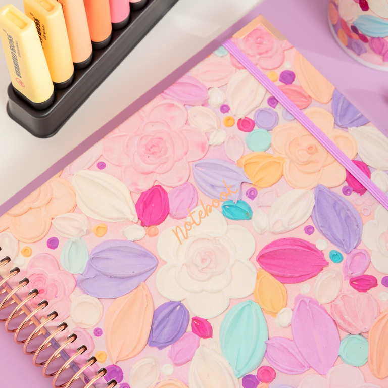 A4 Hardback Notebook: Candied Petals