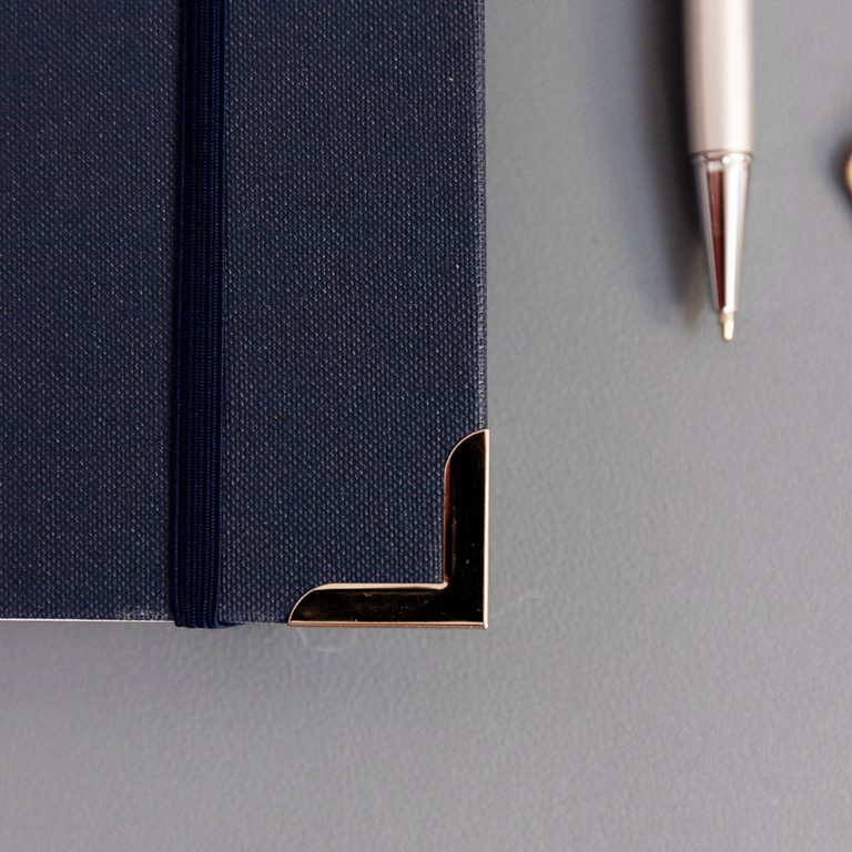 A4 Hardback Notebook: Classic Navy