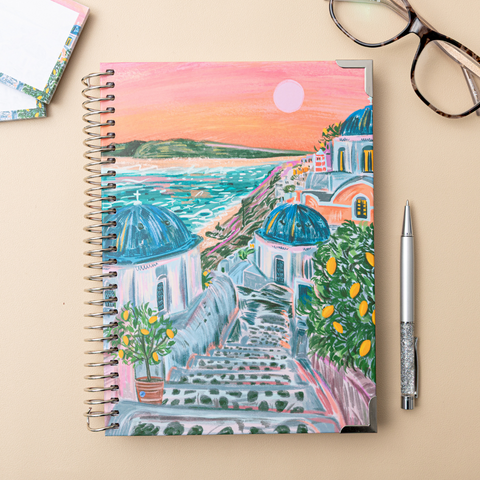 B5 Lined Notebook- Sunny Escape