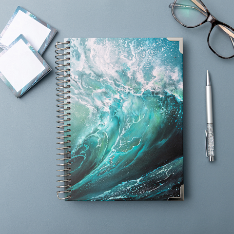 B5 Lined Notebook- New Wave