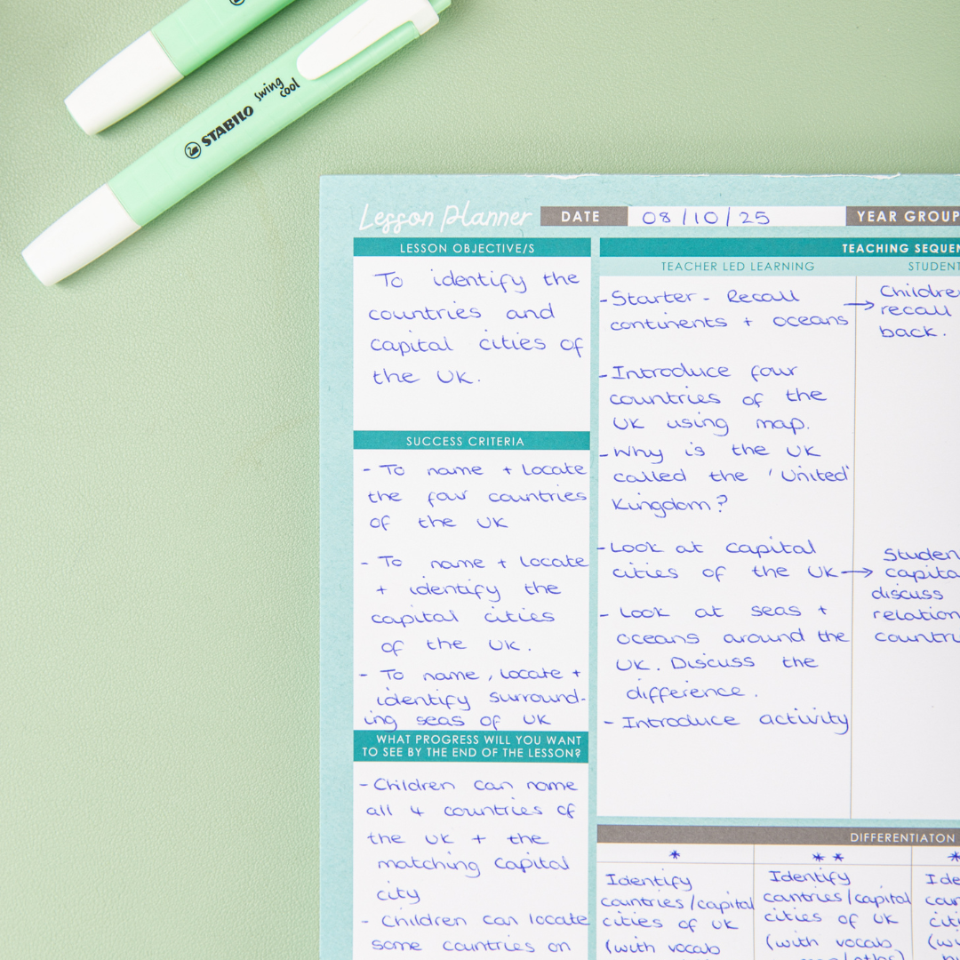 Lesson Planning Pad