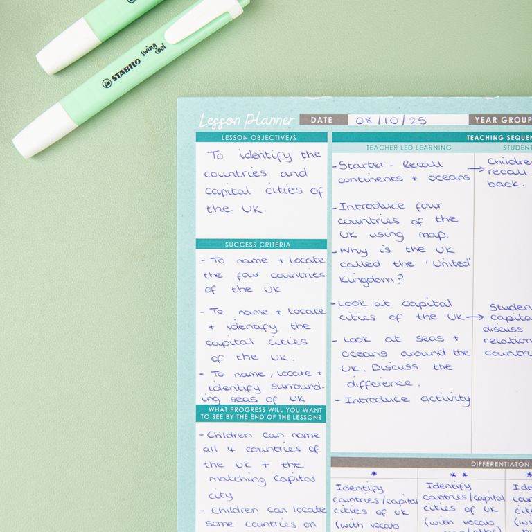 Lesson Planning Pad