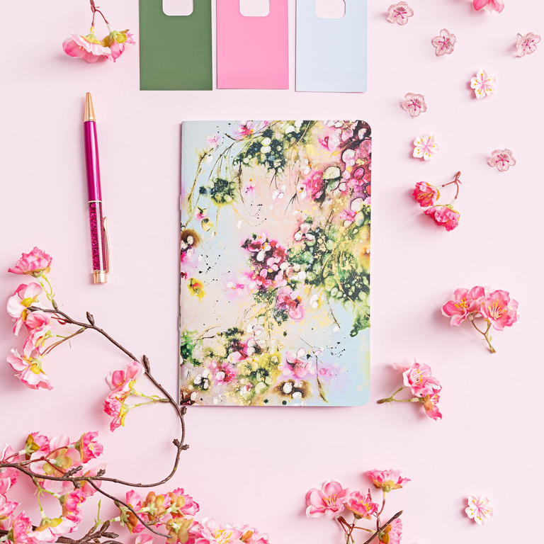 A5 Notebook: Blossom Falls