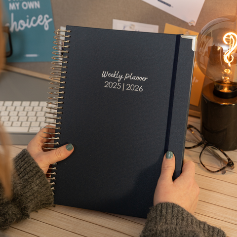 Weekly Planner 2025|2026- Classic Navy