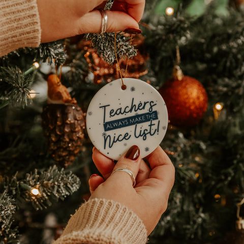Tree Decoration: Teachers Always Make The Nice List