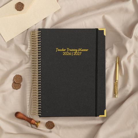 Teacher Training Planner 2026|2027- Classic Black
