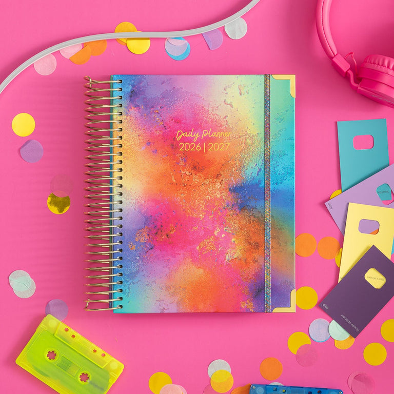 Daily Planner 2026|2027- Cloud of Colour