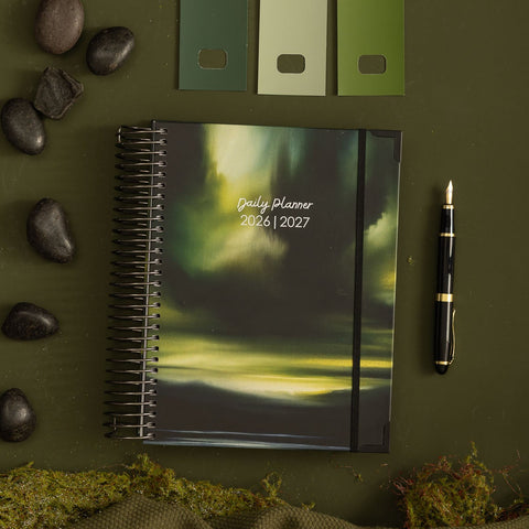 Daily Planner 2026|2027- Verdant Veil