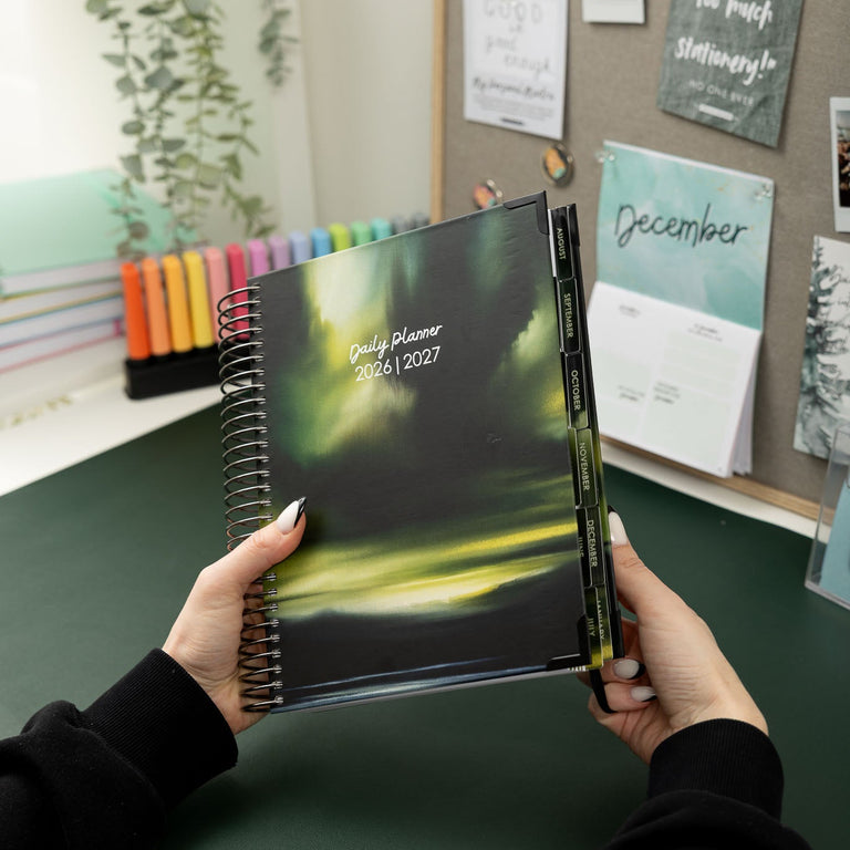 Daily Planner 2026|2027- Verdant Veil